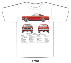 Ford Mustang Fastback 1965-67 T-shirt Front